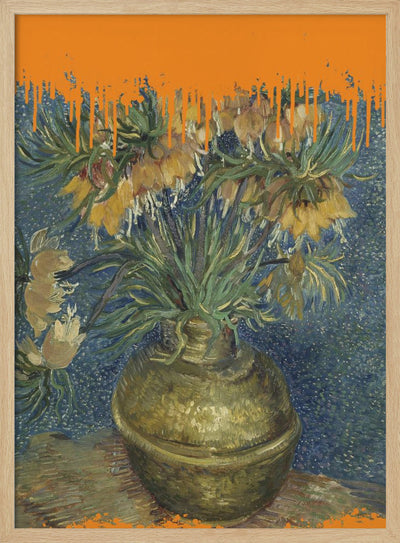 Collage Sunflowers and the splash Van Gogh - Stretched Canvas, Poster or Fine Art Print I Heart Wall Art