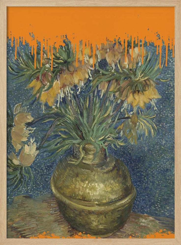 Collage Sunflowers and the splash Van Gogh - Stretched Canvas, Poster or Fine Art Print I Heart Wall Art