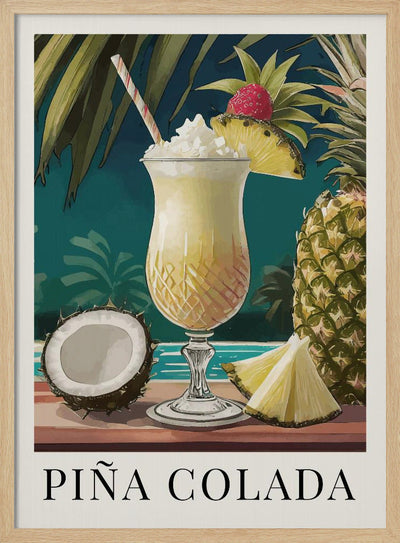 Pina Colada - Stretched Canvas, Poster or Fine Art Print I Heart Wall Art