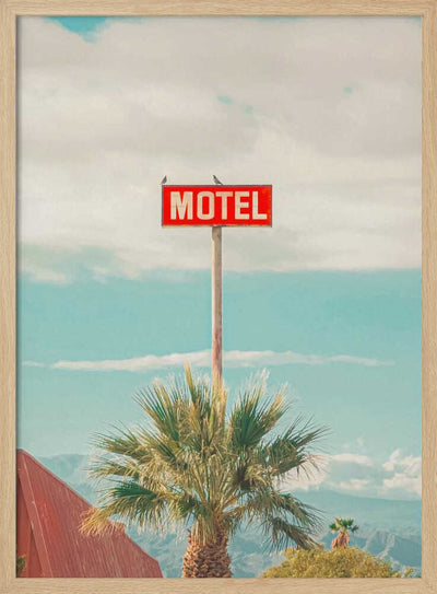 This Motel is for the Birds - Stretched Canvas, Poster or Fine Art Print I Heart Wall Art