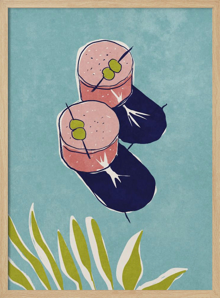 Drinks - Stretched Canvas, Poster or Fine Art Print I Heart Wall Art