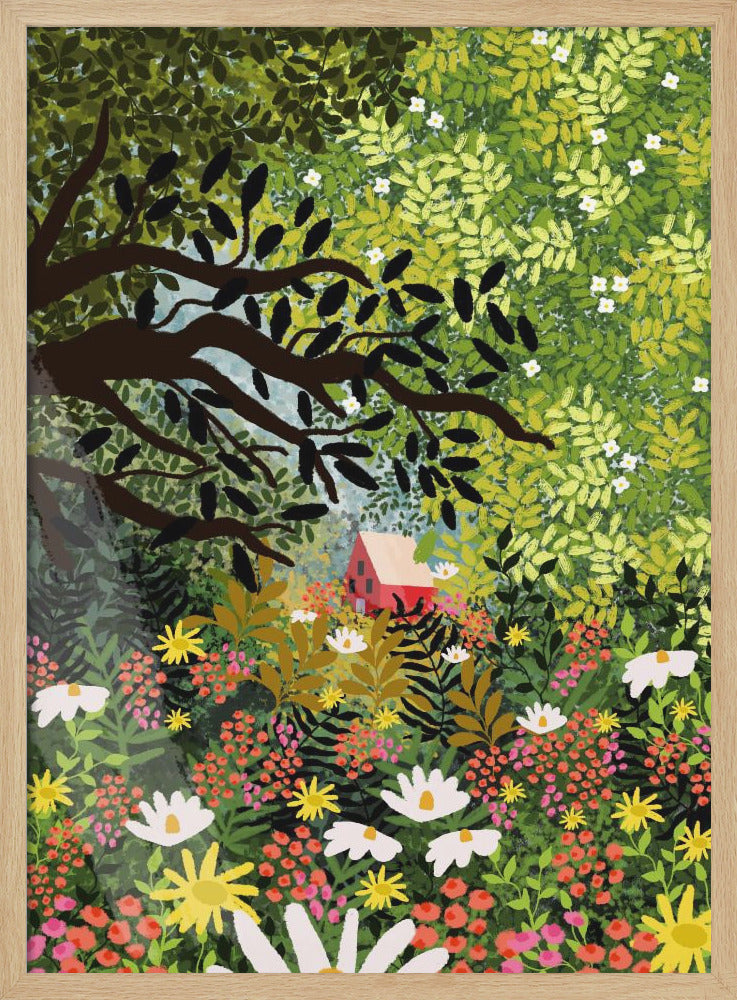 9933x14043 Din 48 My Dream House - Stretched Canvas, Poster or Fine Art Print I Heart Wall Art