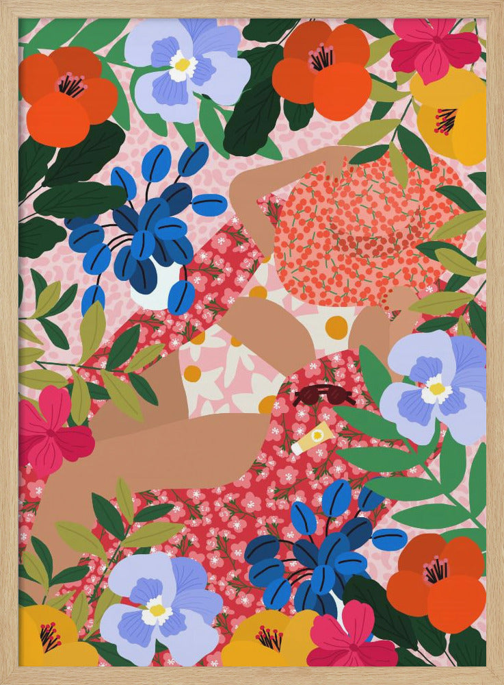 9933x14043 Din 82 Sleeping Under the Sun - Stretched Canvas, Poster or Fine Art Print I Heart Wall Art