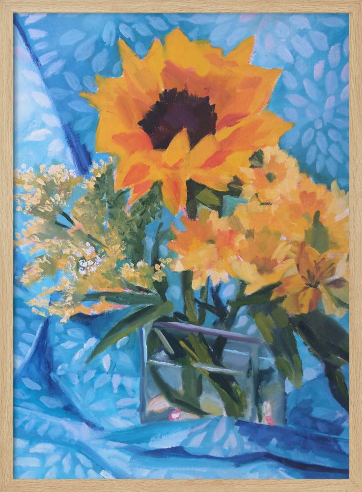 Summer Flowers - Stretched Canvas, Poster or Fine Art Print I Heart Wall Art