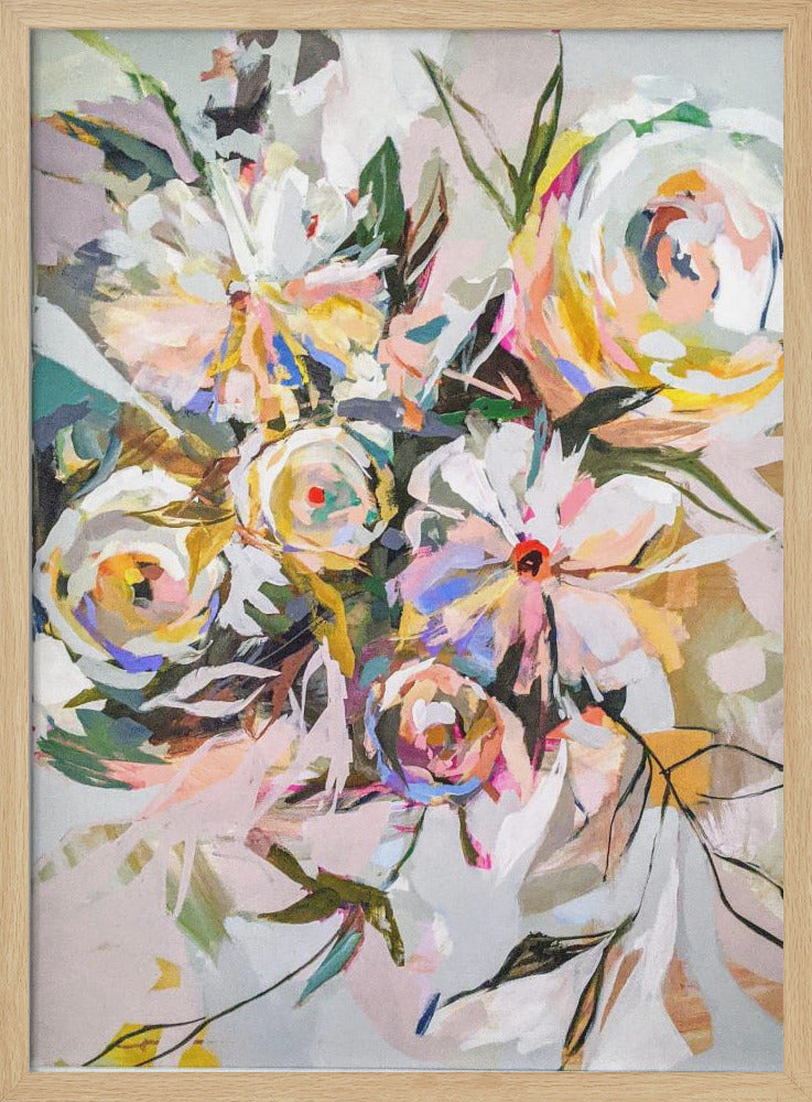 Bedroom Flowers - Stretched Canvas, Poster or Fine Art Print I Heart Wall Art