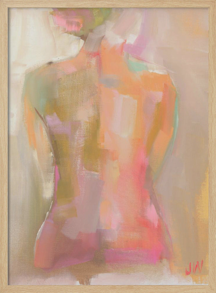 Woman S Back - Stretched Canvas, Poster or Fine Art Print I Heart Wall Art