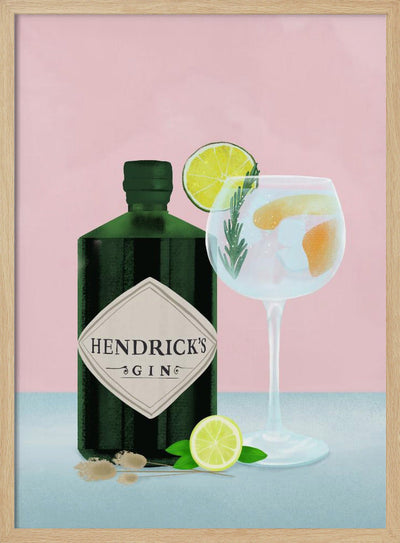 Gin Tonic - Stretched Canvas, Poster or Fine Art Print I Heart Wall Art