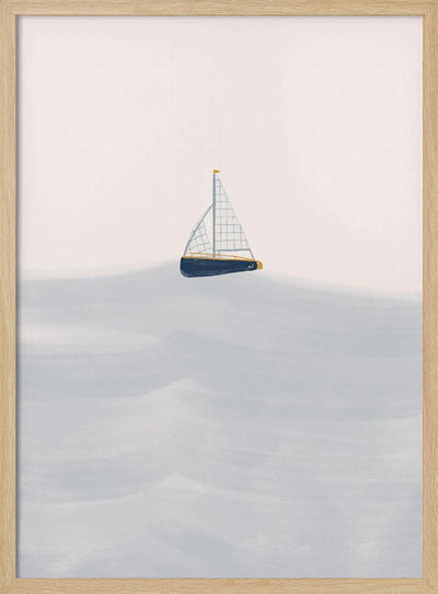Sailing Boat - Stretched Canvas, Poster or Fine Art Print I Heart Wall Art