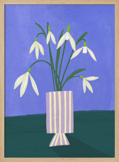 Snowdrops - Stretched Canvas, Poster or Fine Art Print I Heart Wall Art