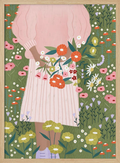 Flower Farm - Stretched Canvas, Poster or Fine Art Print I Heart Wall Art