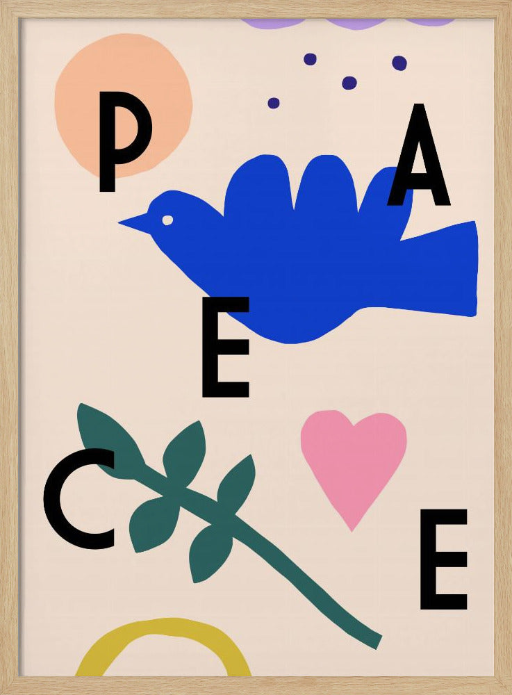 Peace - Stretched Canvas, Poster or Fine Art Print I Heart Wall Art