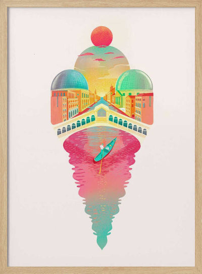 Just One Cornetto - Stretched Canvas, Poster or Fine Art Print