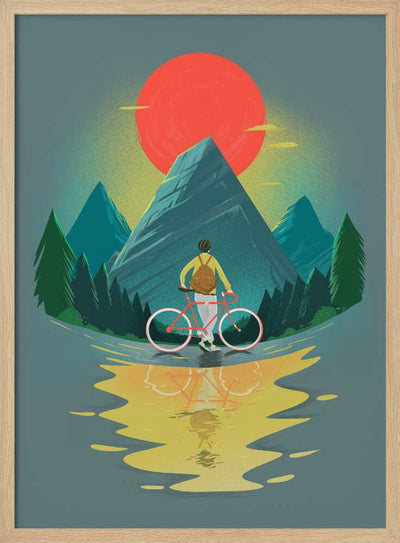 Mountain Range Riding - Stretched Canvas, Poster or Fine Art Print