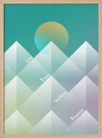 The Three Valleys Ski - Stretched Canvas, Poster or Fine Art Print