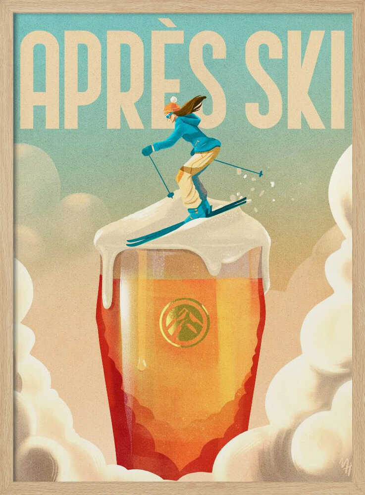 Apres Ski - Stretched Canvas, Poster or Fine Art Print