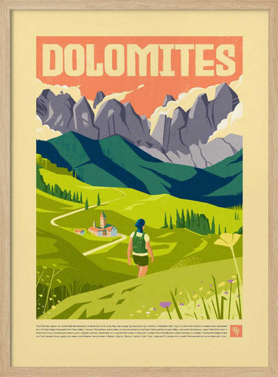 The Dolomites - Stretched Canvas, Poster or Fine Art Print