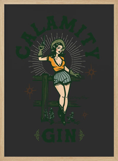 Calamit Gin Blackletter.png - Stretched Canvas, Poster or Fine Art Print I Heart Wall Art