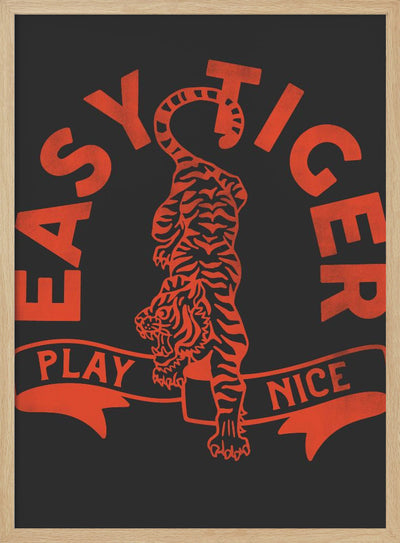 Easytiger for Light Tee - Stretched Canvas, Poster or Fine Art Print I Heart Wall Art