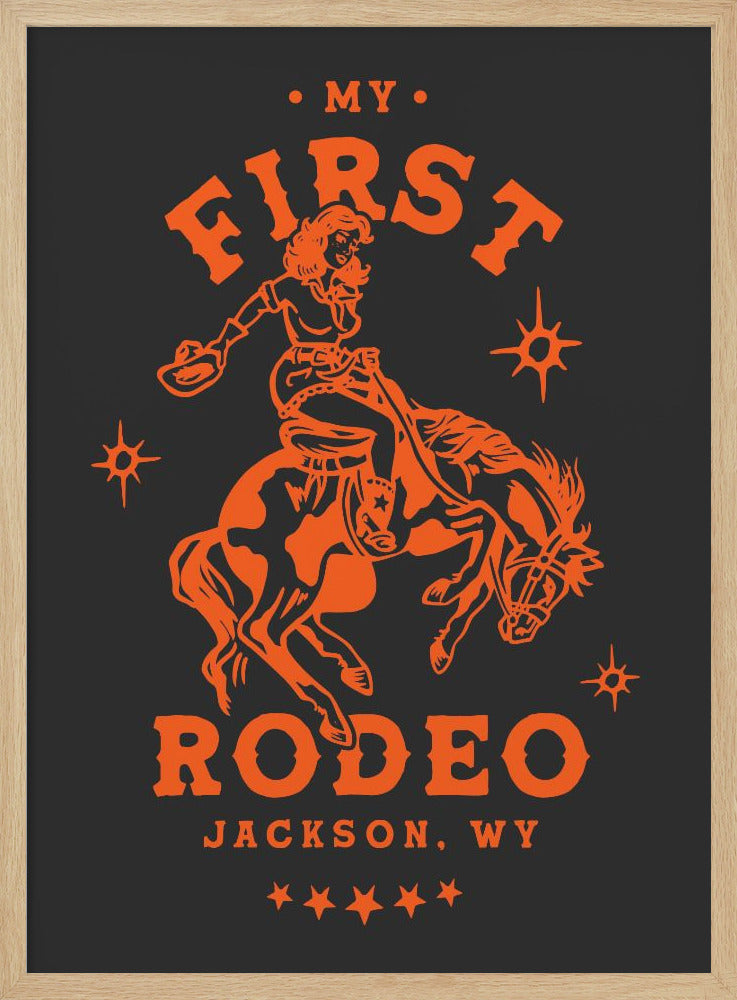 First Rodeo.png - Stretched Canvas, Poster or Fine Art Print I Heart Wall Art