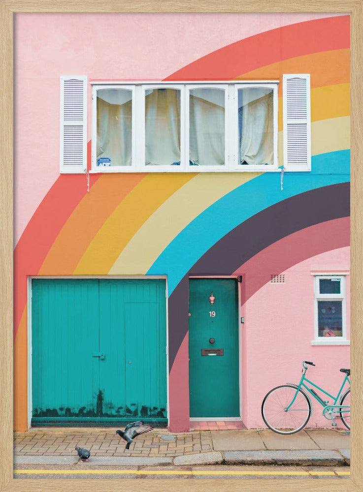 Groovy House - Stretched Canvas, Poster or Fine Art Print I Heart Wall Art