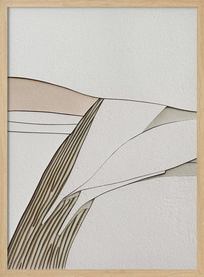 Minimal Lines I - Stretched Canvas, Poster or Fine Art Print I Heart Wall Art