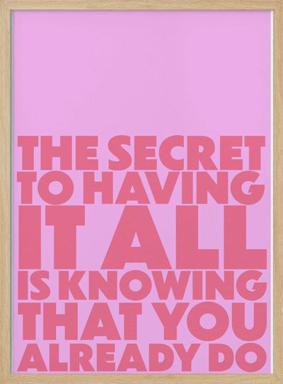 the secret - Stretched Canvas, Poster or Fine Art Print I Heart Wall Art