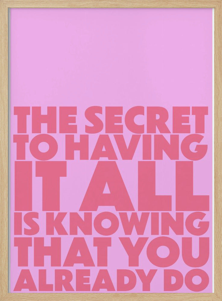 the secret - Stretched Canvas, Poster or Fine Art Print I Heart Wall Art