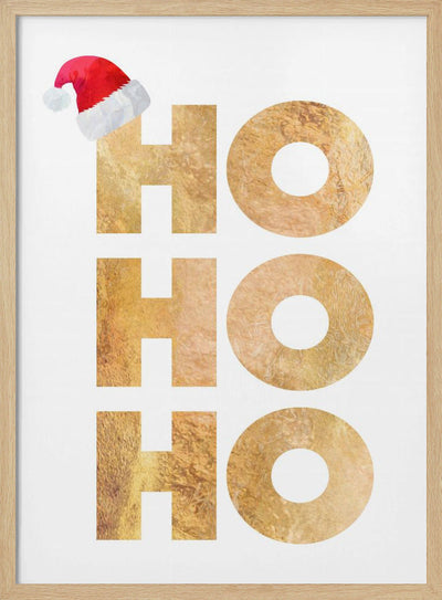 Hohoho typography - Stretched Canvas, Poster or Fine Art Print I Heart Wall Art