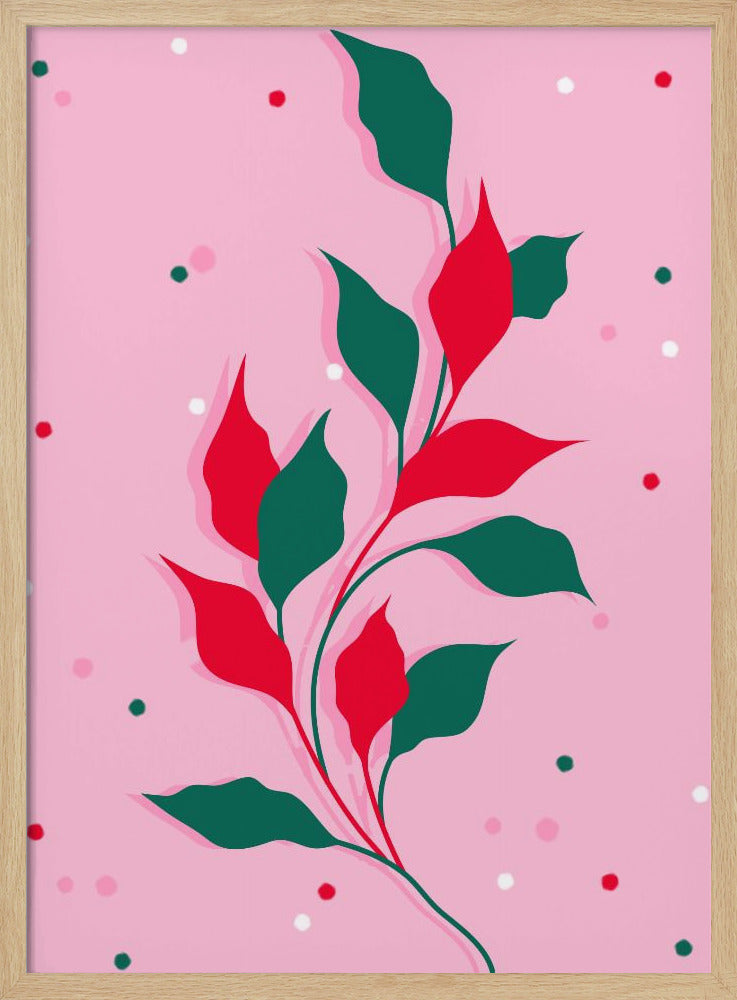 Blossoms in Crimson - Stretched Canvas, Poster or Fine Art Print I Heart Wall Art