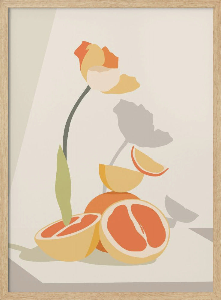 Monochrome Elegance - Stretched Canvas, Poster or Fine Art Print I Heart Wall Art