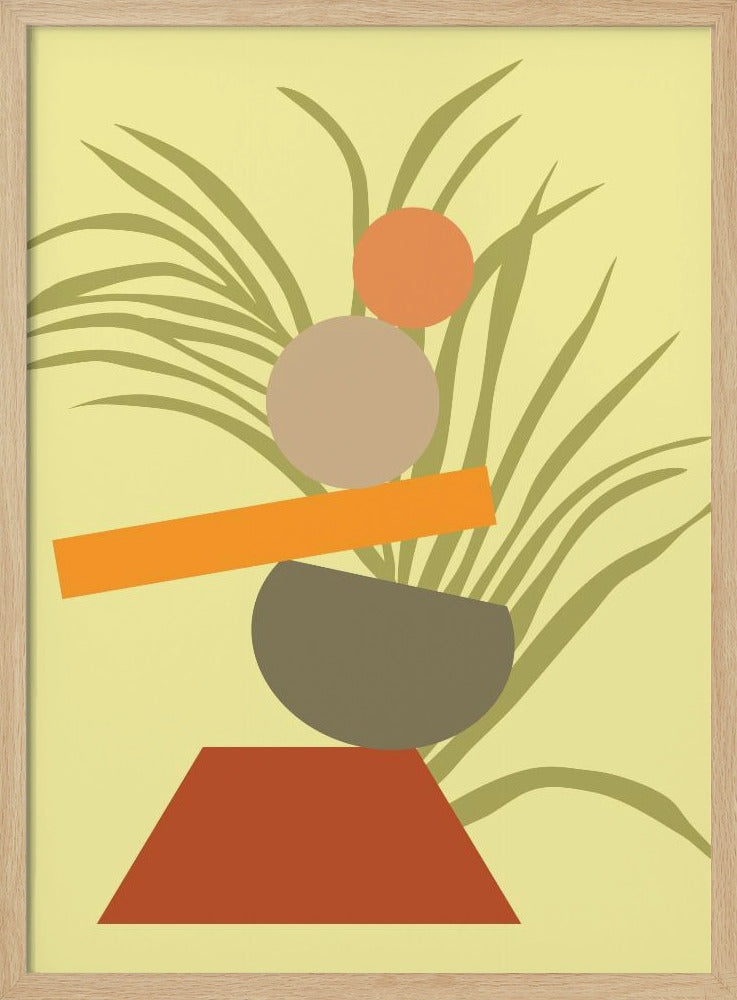 Abstract Botanical Delight - Stretched Canvas, Poster or Fine Art Print I Heart Wall Art