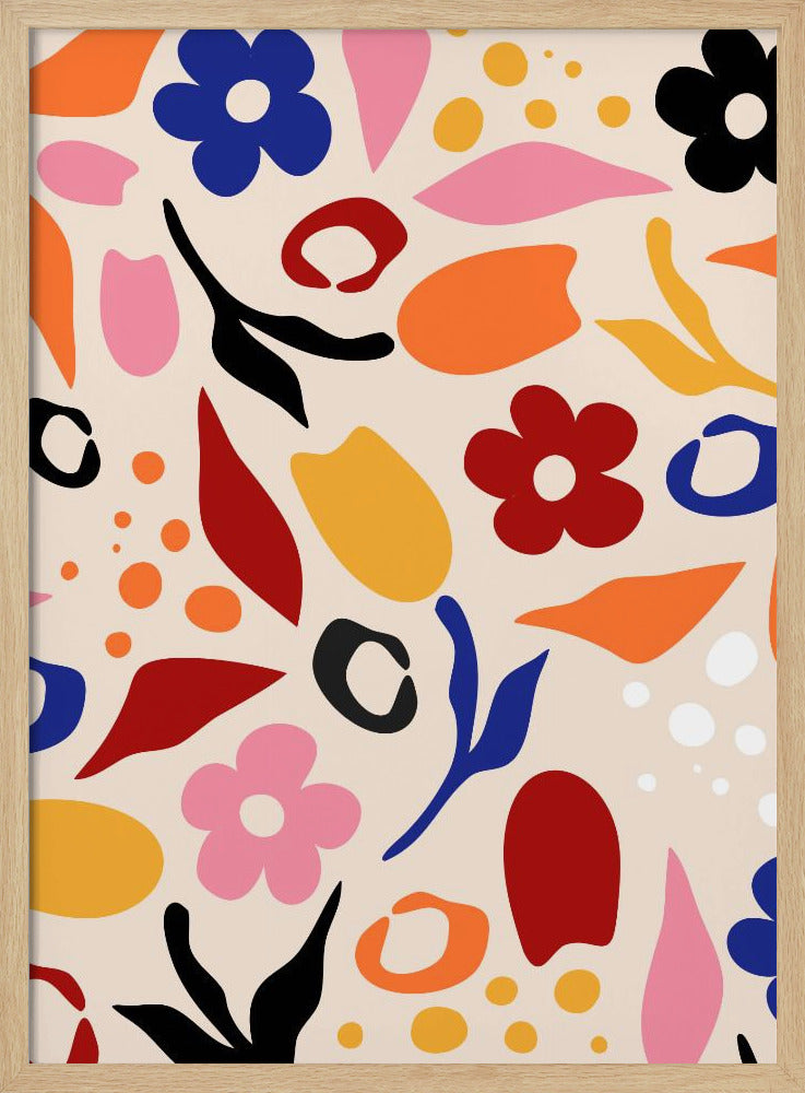 Swaying Petals - Stretched Canvas, Poster or Fine Art Print I Heart Wall Art