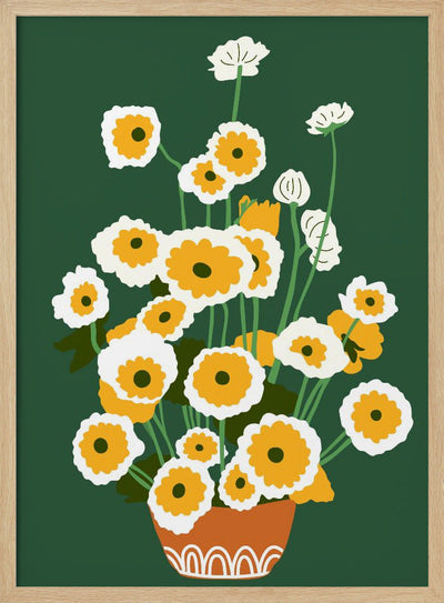 Brown Pot - Stretched Canvas, Poster or Fine Art Print I Heart Wall Art