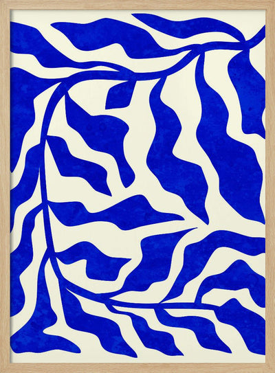 Indigo Elegance - Stretched Canvas, Poster or Fine Art Print I Heart Wall Art