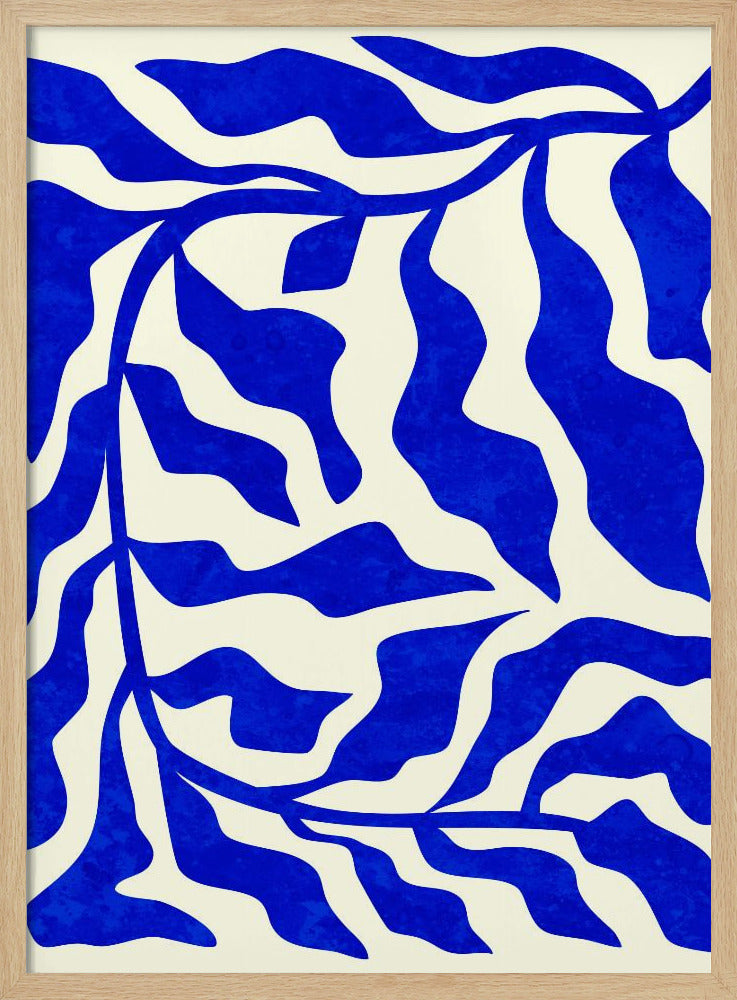 Indigo Elegance - Stretched Canvas, Poster or Fine Art Print I Heart Wall Art