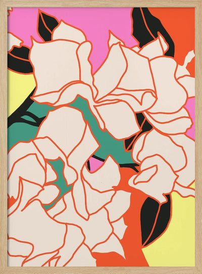 Pink Bougainvillea Essence - Stretched Canvas, Poster or Fine Art Print I Heart Wall Art