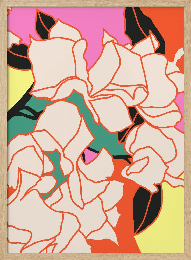 Pink Bougainvillea Essence - Stretched Canvas, Poster or Fine Art Print I Heart Wall Art