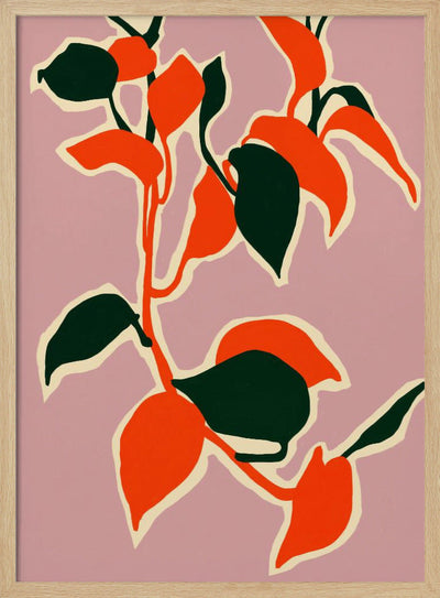 Leafy Abstraction - Stretched Canvas, Poster or Fine Art Print I Heart Wall Art