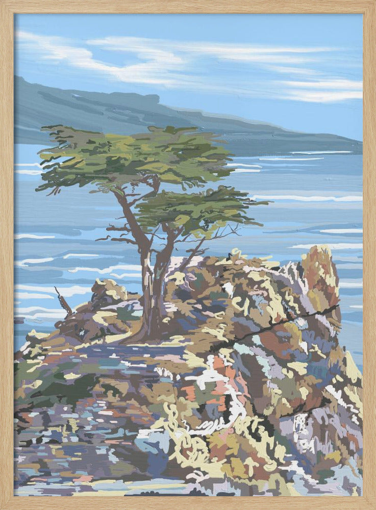 Quiet Sentinel, 17 Mile Drive, California - Stretched Canvas, Poster or Fine Art Print I Heart Wall Art