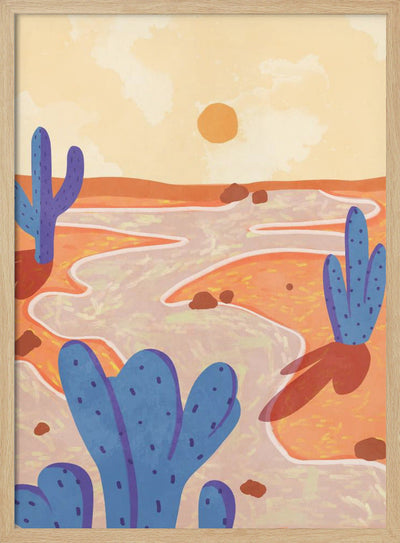 Path Through the Painted Desert - Stretched Canvas, Poster or Fine Art Print I Heart Wall Art