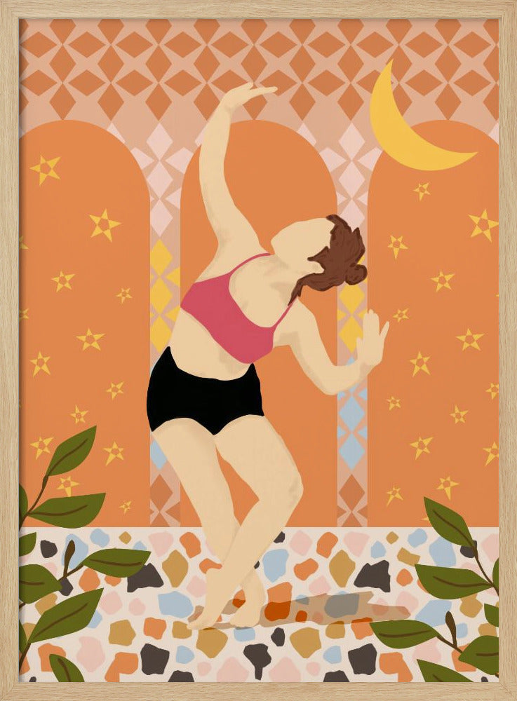 Moonlit Dance - Stretched Canvas, Poster or Fine Art Print I Heart Wall Art