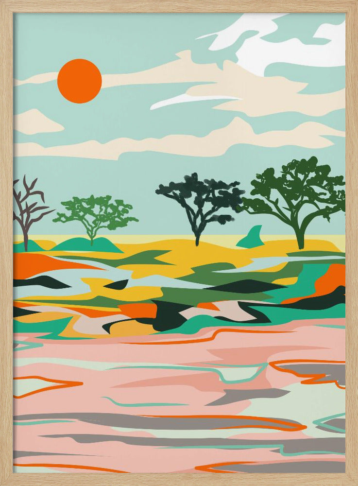 Echoes of the Sahara - Stretched Canvas, Poster or Fine Art Print I Heart Wall Art