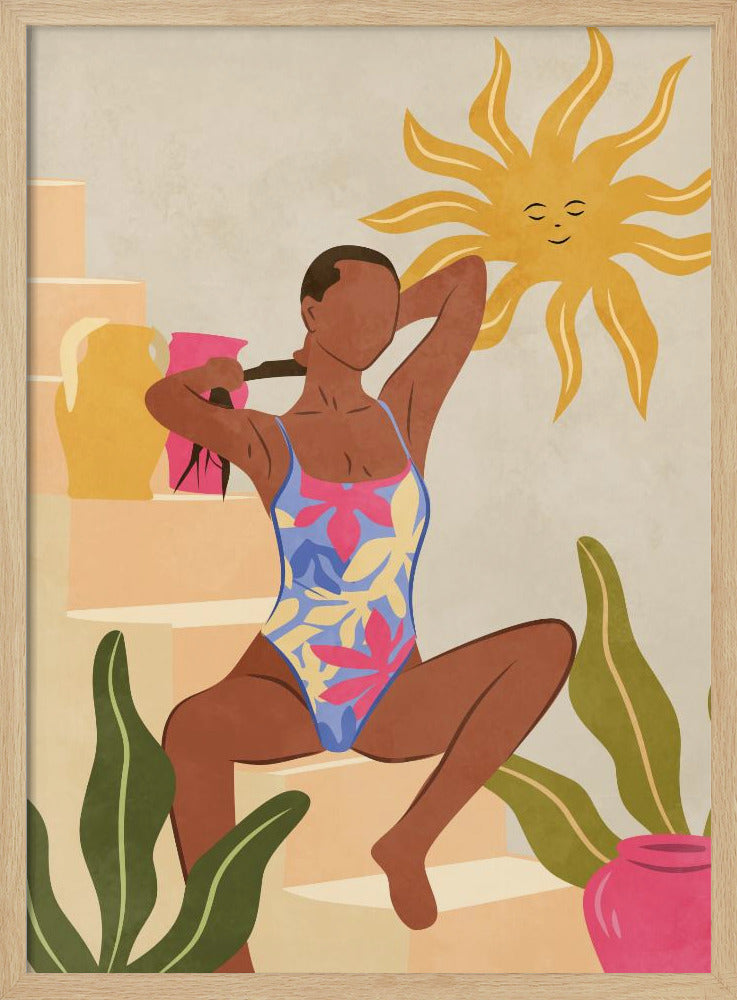 Beneath the Smiling Sun - Stretched Canvas, Poster or Fine Art Print I Heart Wall Art