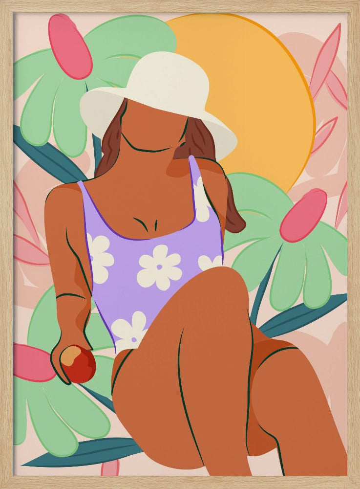 Flower Fields and Sunshine - Stretched Canvas, Poster or Fine Art Print I Heart Wall Art