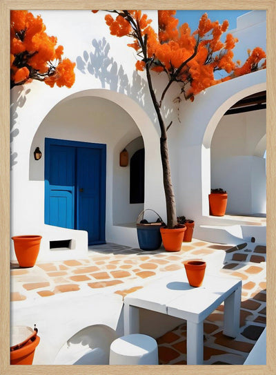 Terracotta Dreams In Greece - Stretched Canvas, Poster or Fine Art Print I Heart Wall Art