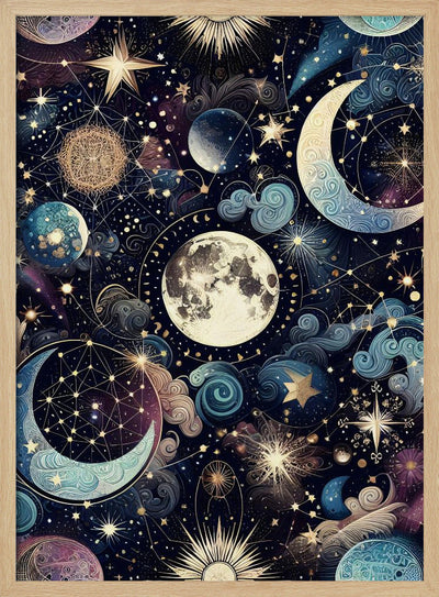 Lunar Magic - Stretched Canvas, Poster or Fine Art Print I Heart Wall Art