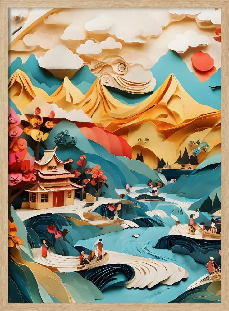 Nature In Layers - Stretched Canvas, Poster or Fine Art Print I Heart Wall Art