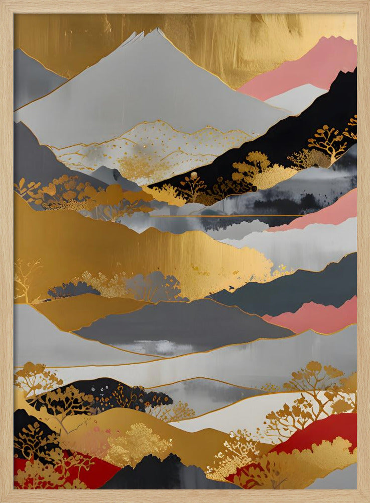 Japanese Landscape - Stretched Canvas, Poster or Fine Art Print I Heart Wall Art