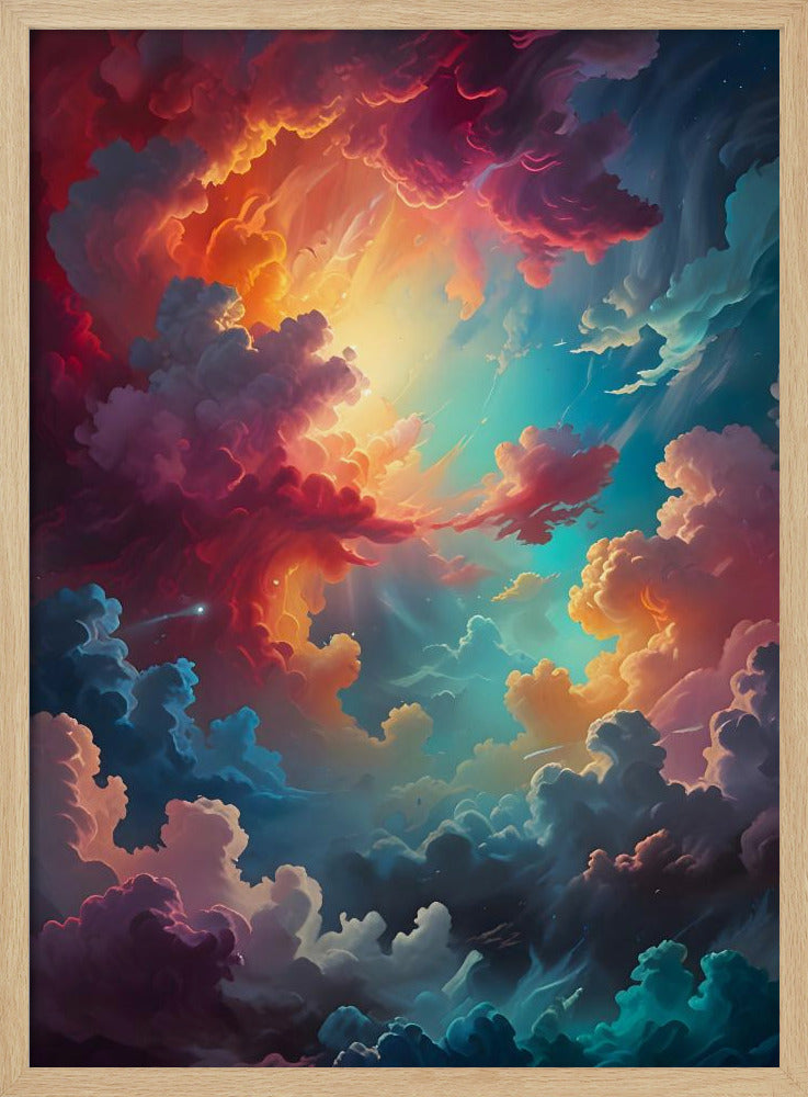 Aurora In the Clouds - Stretched Canvas, Poster or Fine Art Print I Heart Wall Art