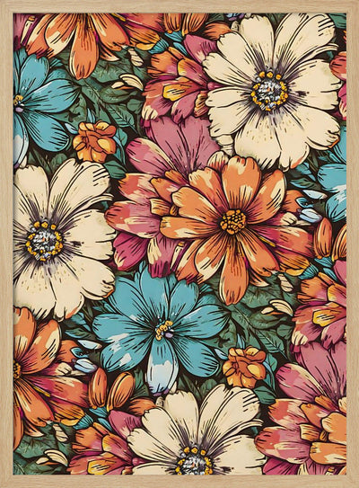 Flower Power - Stretched Canvas, Poster or Fine Art Print I Heart Wall Art